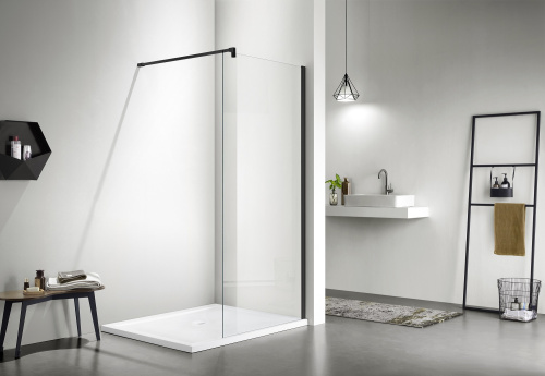 Душевая перегородка Aquatek AQ WIW 08020BL 80х200 стекло прозрачное 8 мм - фото 2